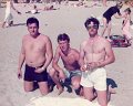 Malmo 1979 from left to right Martin (Nobby) Clarke, David (Reggie) Perrin, Jock